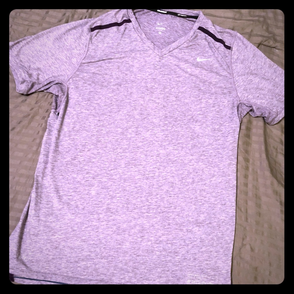 Nike Running Shirt Purple Size L